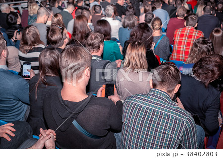 rear view of the audience at business conference rear view of the audience at business conference 38402803