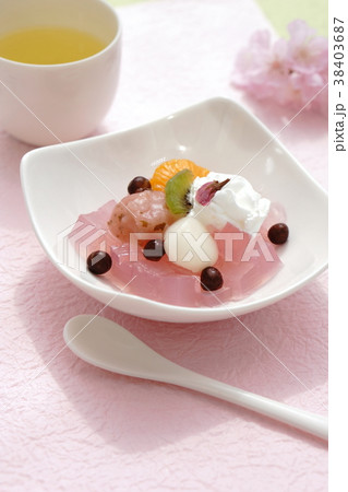 桜白玉あんみつ 桜白玉あんみつ 38403687