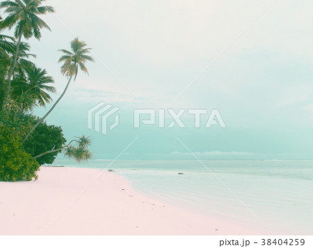 Tropical island and sand beach exotic travel. 38404259