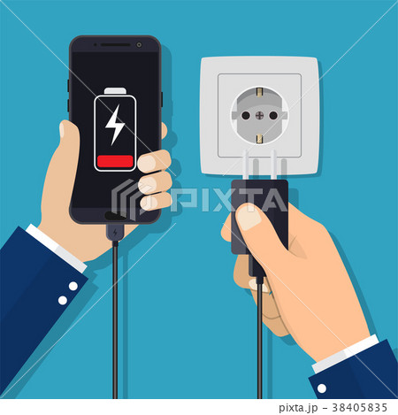 Smartphone and charger adapter. 38405835