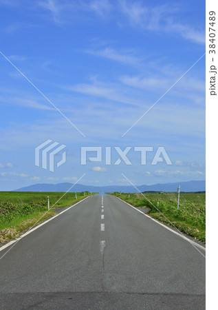 一本道　道の風景　エサヌカ線  38407489