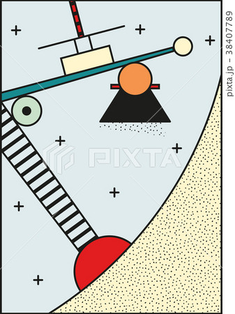 Vector Neo Memphis composition. 80 90 style 38407789