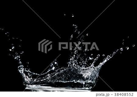 water splash on black 38408552