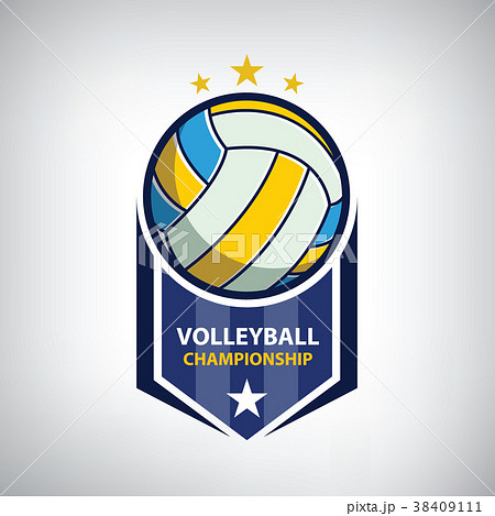 Volleyball championship logo 38409111