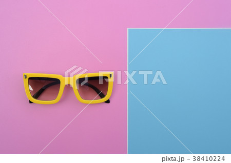 Modern fashionable sunglasses  for background 38410224
