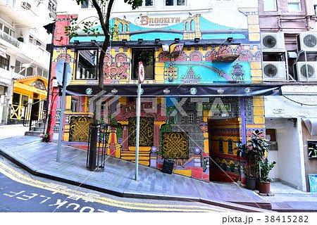 香港島　壁画アート地区 38415282