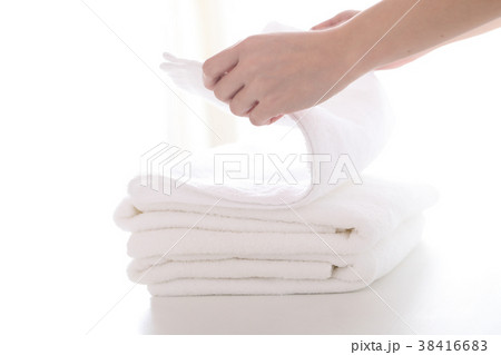 洗濯後のタオル 38416683