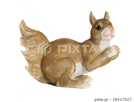 Two porcelain figurines of squirrel. White 38417027