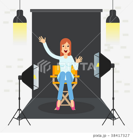 photostudio girl sitting 38417327