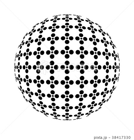 halftone black circle 38417330