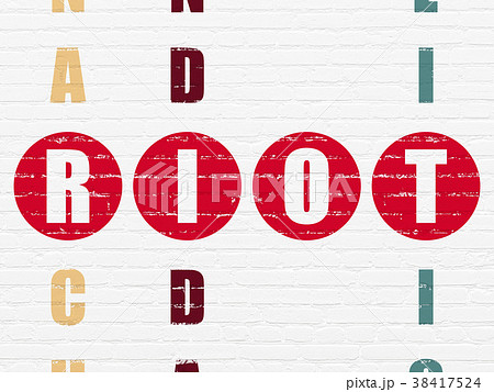Political concept: Riot in Crossword Puzzle 38417524