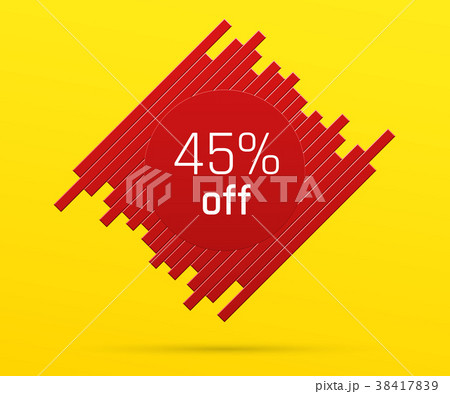 Sale Banner with 45 percent Off Sale Banner with 45 percent Off 38417839