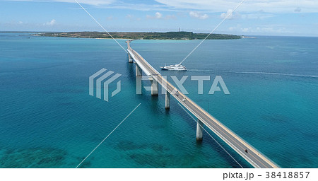 宮古島、伊良部大橋、空撮 宮古島、伊良部大橋、空撮 38418857