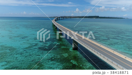 宮古島、伊良部大橋、空撮 宮古島、伊良部大橋、空撮 38418871