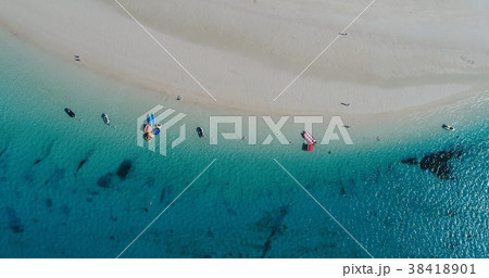 宮古島前浜ビーチ空撮 38418901