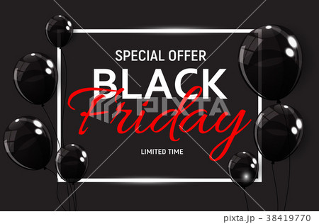 Black Friday Sale Banner Template. Vector Black Friday Sale Banner Template. Vector 38419770