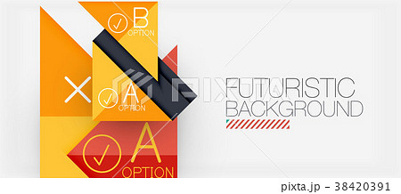 minimalistic triangle modern banner designのイラスト素材 38420391