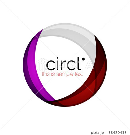 Clean professional colorful circle business icon 38420453