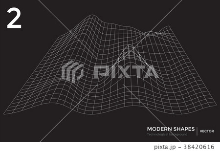 vector modern shape technological background vector modern shape technological background 38420616