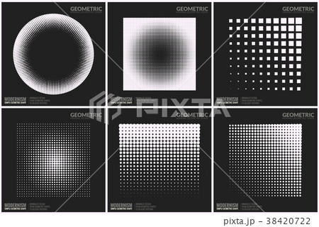 Universal Halftone Geometric Shapes For Design Universal Halftone Geometric Shapes For Design 38420722