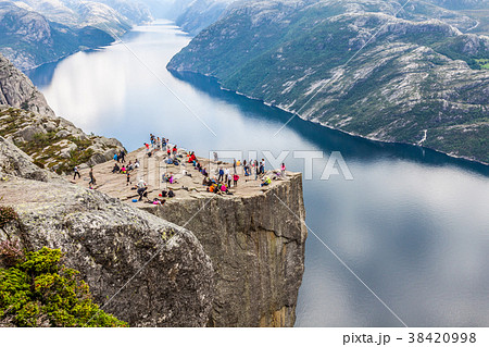 Preikestolen,Pulpit Rock at Lysefjorden (Norway) Preikestolen,Pulpit Rock at Lysefjorden (Norway) 38420998