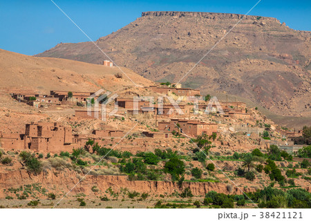 Village in the Ouarzazate, Morocco, Africa 38421121