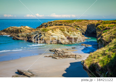 Beach of Las Catedrales or As Catedrais, Ribadeo,  38421122
