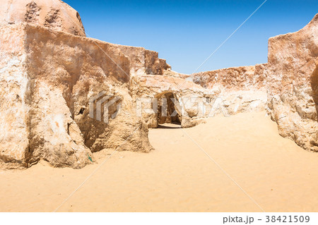 Buildings in Ong Jemel, Tunisia.  38421509