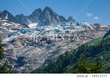 Glacier du Tour on the french swiss border  38421571