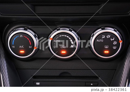 カーエアコン 32度設定の写真素材