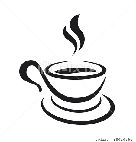 Coffee cup icon on a white background 38424566