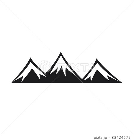 Mountain icons on white background 38424575