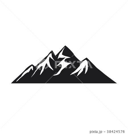 Mountain icons on white background 38424576
