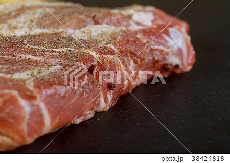 Fresh raw Prime Black Angus Rib Eye beef steak Fresh raw Prime Black Angus Rib Eye beef steak 38424818