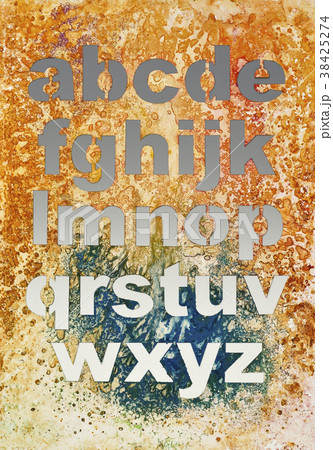 文字　アルファベット　背景素材 38425274