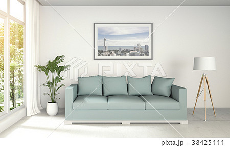 Living room interior in modern style, 3d render 38425444