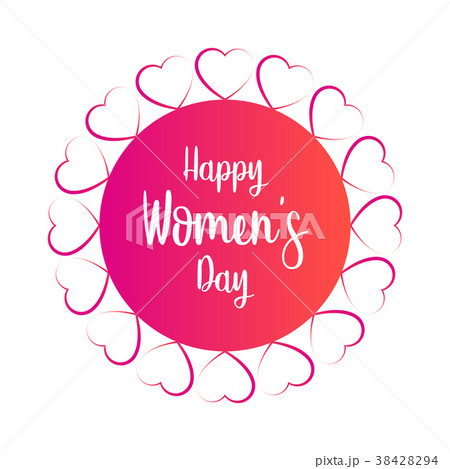 Women day label 38428294