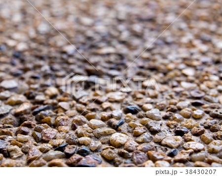 Texture of the exposed aggregate finish flooring Texture of the exposed aggregate finish flooring 38430207