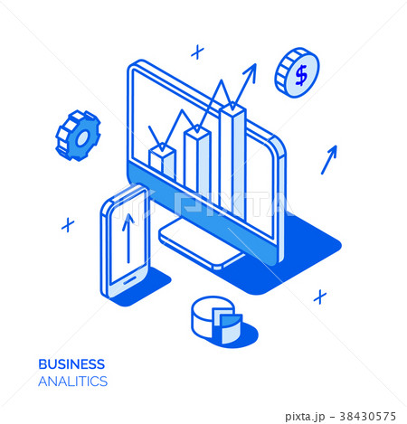 Isometric social marketing concept 38430575