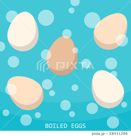 boiling eggs hot water vector boiling eggs hot water vector 38431266