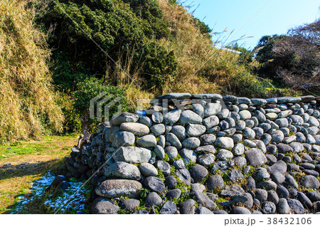 外海石積集落景観　出津浜の石築地　ながさきサンセットロード　【長崎県長崎市外海町】 38432106