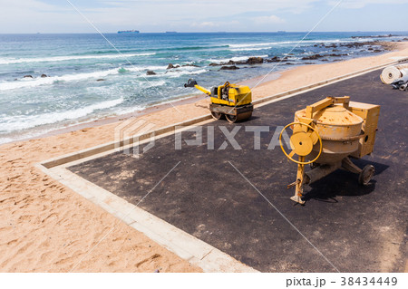 Construction Asphalt Beach Car Park Ocean Construction Asphalt Beach Car Park Ocean 38434449
