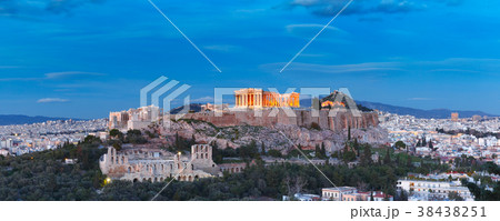 Acropolis Hill and Parthenon in Athens, Greece 38438251