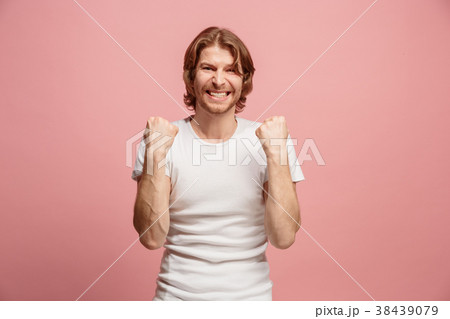 Winning success man happy ecstatic celebrating Winning success man happy ecstatic celebrating 38439079