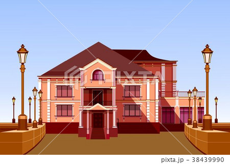ancient manor vector 38439990