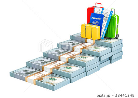Savings for vacation concept, 3D rendering Savings for vacation concept, 3D rendering 38441349