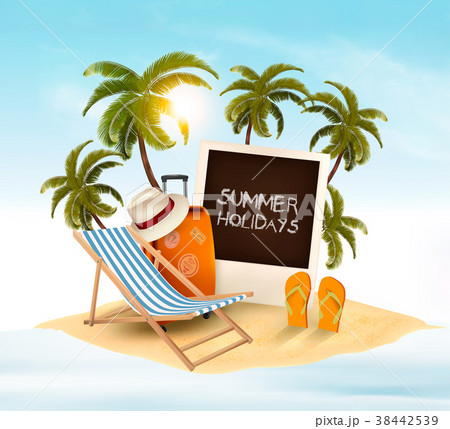 Summer holidays background. Vacation memories Summer holidays background. Vacation memories 38442539