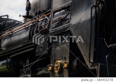 Side View of a Steam Engine. 38443278
