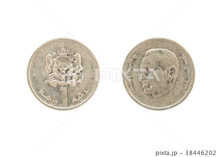 One Moroccan dirham coin One Moroccan dirham coin 38446202