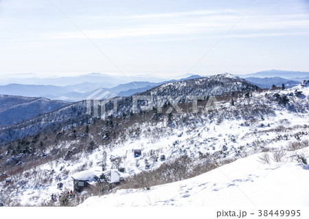 雪景色 風景 山 38449995